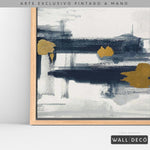 Cargar imagen en el visor de la galería, Arte pintado a mano Abstracción minimalista