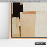 Cargar imagen en el visor de la galería, Arte pintado a mano Minimalismo sereno en tonos sepia