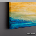 Cargar imagen en el visor de la galería, Cuadro Abstracto Atardecer en el mar