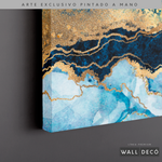 Cargar imagen en el visor de la galería, Cuadro Abstracto Fragmentación Azul