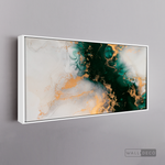 Cargar imagen en el visor de la galería, Cuadro Abstracto Fluido verde