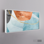 Cargar imagen en el visor de la galería, Cuadro Abstracto Minimalista Cielo Dorado