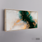 Cargar imagen en el visor de la galería, Cuadro Abstracto Fluido verde