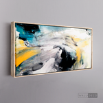 Cargar imagen en el visor de la galería, Cuadro Abstracto Impacto Azul