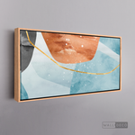 Cargar imagen en el visor de la galería, Cuadro Abstracto Minimalista Cielo Dorado