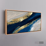 Cargar imagen en el visor de la galería, Cuadro Abstracto Fluido en Azul