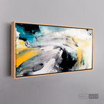 Cargar imagen en el visor de la galería, Cuadro Abstracto Impacto Azul