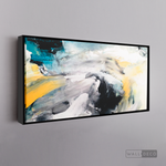 Cargar imagen en el visor de la galería, Cuadro Abstracto Impacto Azul