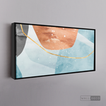Cargar imagen en el visor de la galería, Cuadro Abstracto Minimalista Cielo Dorado