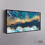 Cargar imagen en el visor de la galería, Cuadro Abstracto Fragmentación Azul