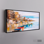 Cargar imagen en el visor de la galería, Cuadro Muelle Mediterráneo
