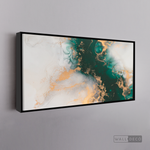 Cargar imagen en el visor de la galería, Cuadro Abstracto Fluido verde