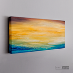 Cargar imagen en el visor de la galería, Cuadro Abstracto Atardecer en el mar