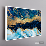 Cargar imagen en el visor de la galería, Cuadro Abstracto Fragmentación Azul