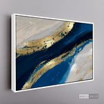 Cargar imagen en el visor de la galería, Cuadro Abstracto Fluido en Azul