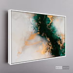 Cargar imagen en el visor de la galería, Cuadro Abstracto Fluido verde