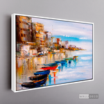 Cargar imagen en el visor de la galería, Cuadro Muelle Mediterráneo