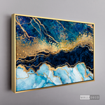 Cargar imagen en el visor de la galería, Cuadro Abstracto Fragmentación Azul