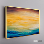 Cargar imagen en el visor de la galería, Cuadro Abstracto Atardecer en el mar