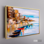 Cargar imagen en el visor de la galería, Cuadro Muelle Mediterráneo