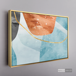 Cargar imagen en el visor de la galería, Cuadro Abstracto Minimalista Cielo Dorado