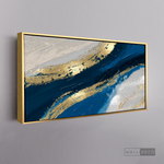 Cargar imagen en el visor de la galería, Cuadro Abstracto Fluido en Azul