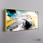 Cargar imagen en el visor de la galería, Cuadro Abstracto Impacto Azul