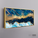 Cargar imagen en el visor de la galería, Cuadro Abstracto Fragmentación Azul