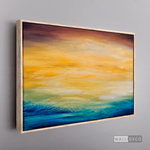 Cargar imagen en el visor de la galería, Cuadro Abstracto Atardecer en el mar