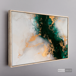 Cargar imagen en el visor de la galería, Cuadro Abstracto Fluido verde