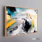 Cargar imagen en el visor de la galería, Cuadro Abstracto Impacto Azul