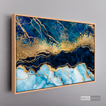 Cargar imagen en el visor de la galería, Cuadro Abstracto Fragmentación Azul