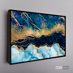 Cargar imagen en el visor de la galería, Cuadro Abstracto Fragmentación Azul