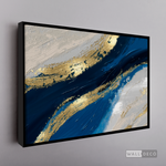 Cargar imagen en el visor de la galería, Cuadro Abstracto Fluido en Azul