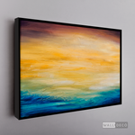 Cargar imagen en el visor de la galería, Cuadro Abstracto Atardecer en el mar