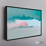 Cargar imagen en el visor de la galería, Cuadro Abstracto Minimalista Horizonte Azul