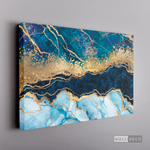 Cargar imagen en el visor de la galería, Cuadro Abstracto Fragmentación Azul