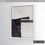 Cargar imagen en el visor de la galería, Arte pintado a mano Sinfonía de carbón