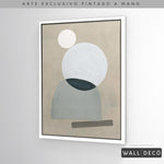 Cargar imagen en el visor de la galería, Arte pintado a mano Geometría minimalista Uno