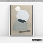 Cargar imagen en el visor de la galería, Arte pintado a mano Geometría minimalista Uno