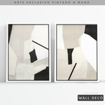 Cargar imagen en el visor de la galería, Díptico pintado a mano Esencia minimalista