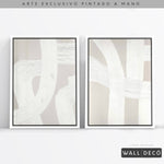 Cargar imagen en el visor de la galería, Díptico pintado a mano Pureza minimalista