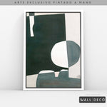 Cargar imagen en el visor de la galería, Arte pintado a mano Geometría minimalista Dos