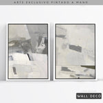 Cargar imagen en el visor de la galería, Díptico pintado a mano Elegancia minimalista