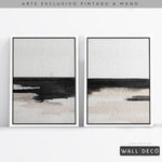 Cargar imagen en el visor de la galería, Díptico pintado a mano Horizonte atemporal