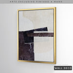 Cargar imagen en el visor de la galería, Arte pintado a mano Sinfonía de carbón