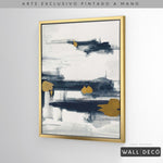 Cargar imagen en el visor de la galería, Arte pintado a mano Abstracción minimalista