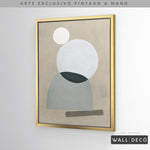 Cargar imagen en el visor de la galería, Arte pintado a mano Geometría minimalista Uno