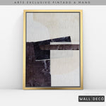 Cargar imagen en el visor de la galería, Arte pintado a mano Sinfonía de carbón