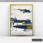 Cargar imagen en el visor de la galería, Arte pintado a mano Abstracción minimalista